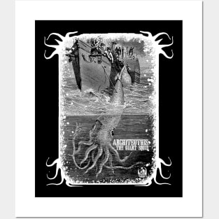 Architeuthis The Giant Squid Classic Sea Monster Vintage Retro Posters and Art